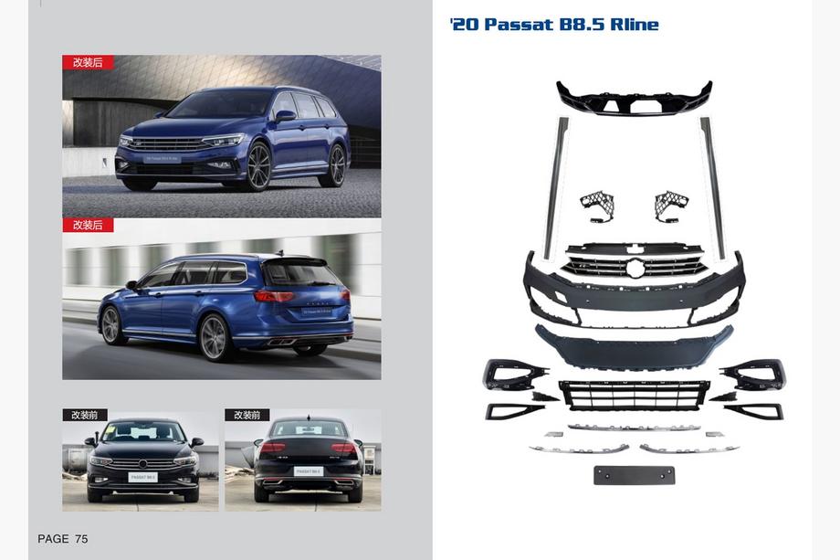 Volkswagen Passat B8 2015–2023 Sada bodykitu R-Line (pro 2020+) Image