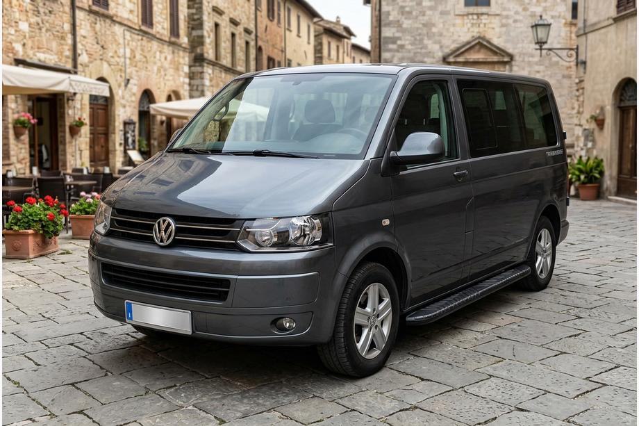 Volkswagen T5 2010–2015 Boční prahy Bosphorus Black (2 ks, hliník) Krátký rozvor Image
