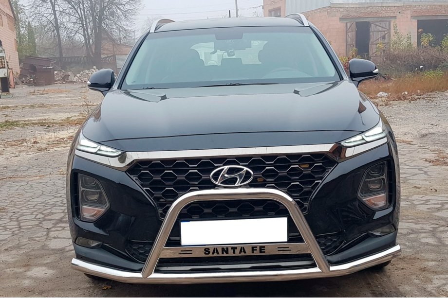 Hyundai Santa Fe 4 2018–2023 Nerezový klokaní rám s bočními trubkami WT006 Image