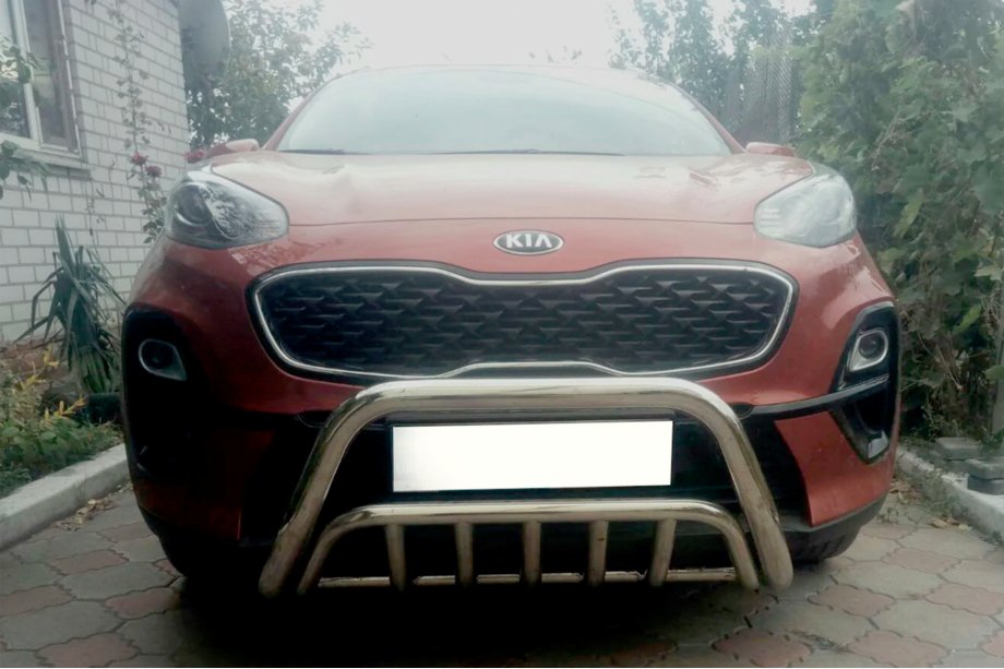 Kia Sportage 2015–2021 Přední ochranný rám WT002 (nerez) Image