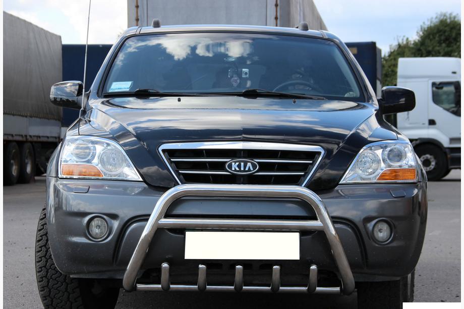 Kia Sorento I BL 2002–2009 Přední ochranný rám WT003-2 (nerez) Fotografie 1