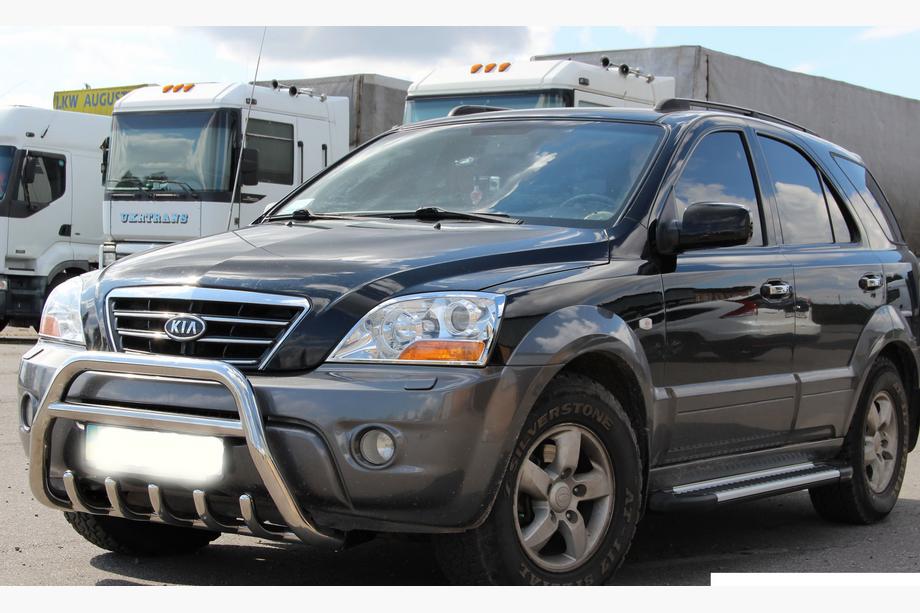 Kia Sorento I BL 2002–2009 Přední ochranný rám WT003-2 (nerez) Fotografie 4