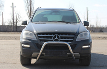 Mercedes ML W164 2005–2011 Přední ochranný rám WT006 (nerez) fotografie 3