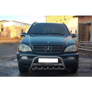 Přední ochranný rám WT004 (nerez) Mercedes ML W163 1997–2005 fotografie 2
