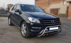 Mercedes GLE/ML třída W166 2011–2018 Přední ochranný rám (bull bar) WT003 (nerez) fotografie 3