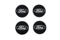 Ford Středové krytky na disky 54,5/50 mm černé (4 ks) fotografie 1