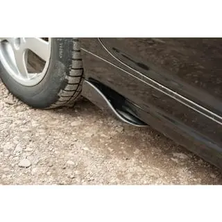 Univerzální Flap nástavce na boční prahy typ F (2 ks, černý lesk, ABS plast) fotografie 1