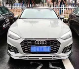 Audi A5 2016–2025 Lip spoiler předního nárazníku Lip V4 (pro S-Line 2021-2025, karbon) fotografie 1