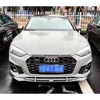 Lip spoiler předního nárazníku Lip V4 (pro S-Line 2021-2025, karbon)