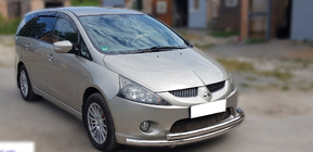 Mitsubishi Grandis 2003–2011 Přední ochranný rám ST014 (nerez) Ø60/60 fotografie 3