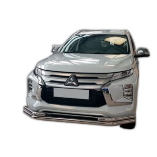 Přední ochranný rám ST085 (2020+, nerez) Mitsubishi Pajero Sport 2015– fotografie 2