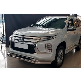 Přední ochranný rám ST085 (2020+, nerez) Mitsubishi Pajero Sport 2015– fotografie 1