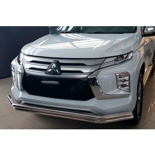 Přední ochranný rám F3-60 (2020+, nerez) Mitsubishi Pajero Sport 2015– fotografie 1