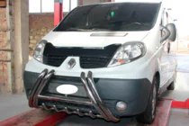 Renault Trafic 2001–2015 Přední ochranný rám F1-01 (nerez) fotografie 2