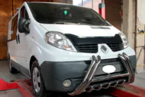 Renault Trafic 2001–2015 Přední ochranný rám F1-01 (nerez) fotografie 3