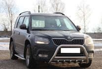 Skoda Yeti 2009–2017 Přední ochranný rám WT003 (nerez) fotografie 4