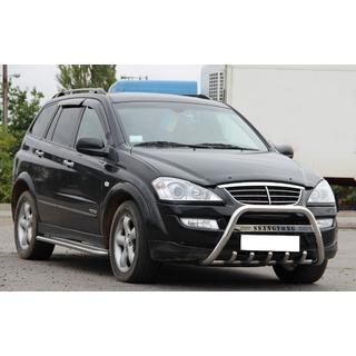 Přední ochranný rám (bullbar) WT004 (nerez) SsangYong Kyron 2005–2014 fotografie 2