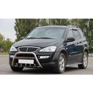 Přední ochranný rám (bullbar) WT004 (nerez) SsangYong Kyron 2005–2014 fotografie 3