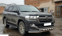 Toyota Land Cruiser 200 2007–2021 Přední nerezový ochranný rám ST015 (2015+) fotografie 2