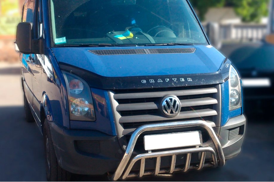 Volkswagen Crafter 2006–2016 Přední ochranný rám WT002 (nerez) Image