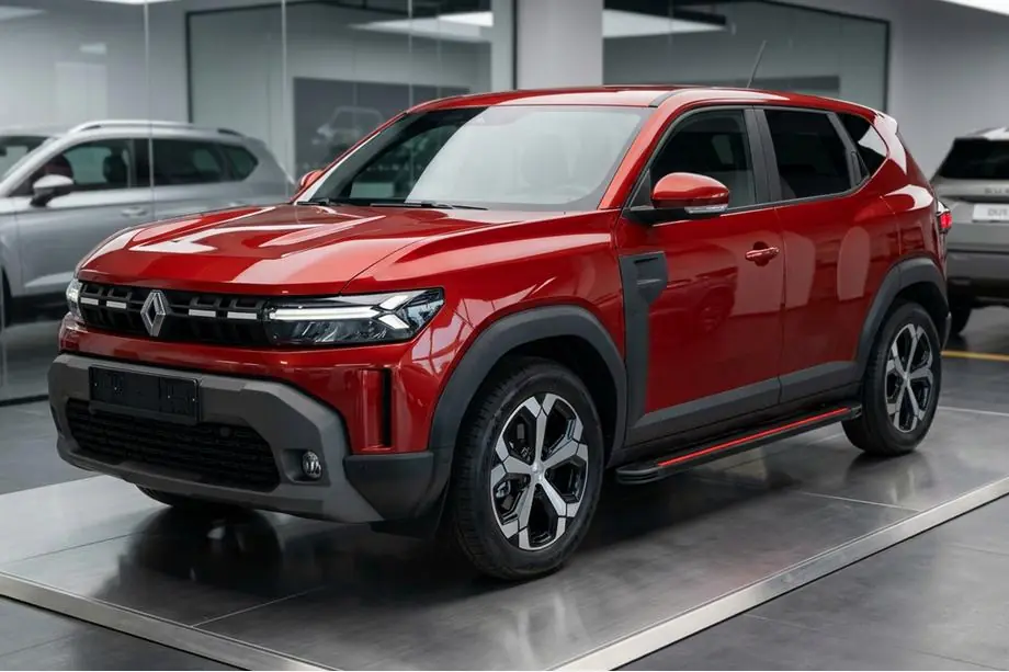 Dacia Duster 2024– Boční nášlapy Maya Red (2 ks, hliník) Image