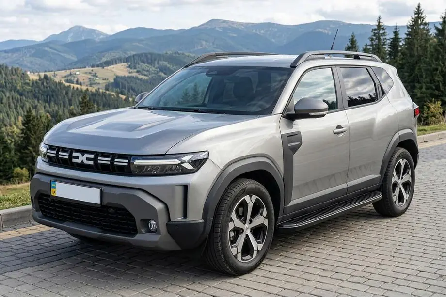 Dacia Duster 2024– Boční nášlapy Tayga Black V1 (2 ks, hliník) Image