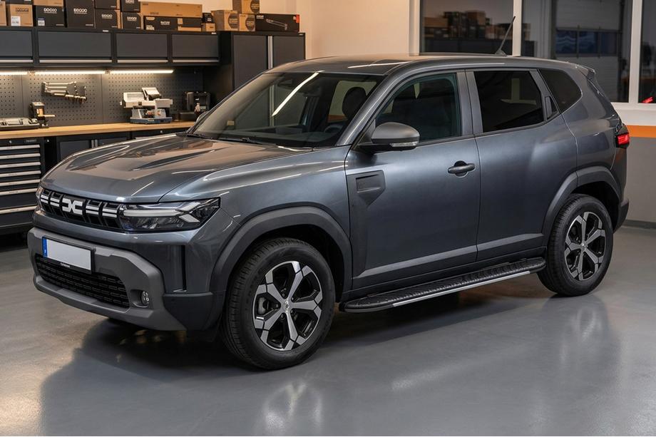 Renault Duster 2024– Boční prahy Bosphore Grey (2 ks, hliník) Image