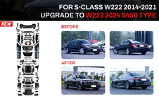 Mercedes S-Class W222 2013–2022 Restylingový body kit pro W223 AMG Line (včetně dveřních klik a insertů) fotografie 1