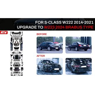 Restylingový kit W223 BRB (včetně klik dveří a vložek) Mercedes S-Class W222 2013–2022