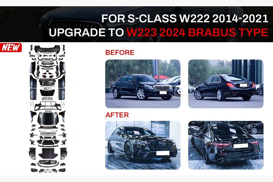 Mercedes S-Class W222 2013–2022 Restylingový kit W223 BRB (včetně klik dveří a vložek) Image