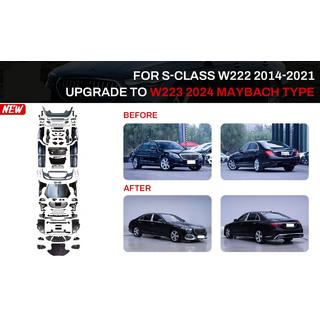 Restylingový kit pro W223 Maybach (s klikami dveří a vložkami) Mercedes S-Class W222 2013–2022 fotografie 1
