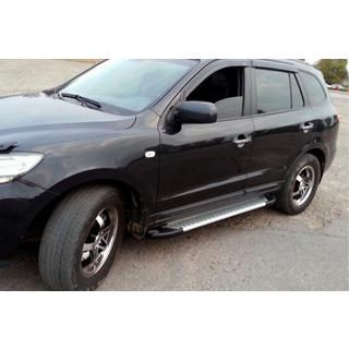 Boční nášlapy Line (2 ks, hliník) Hyundai Santa Fe 2 2006–2012 fotografie 1