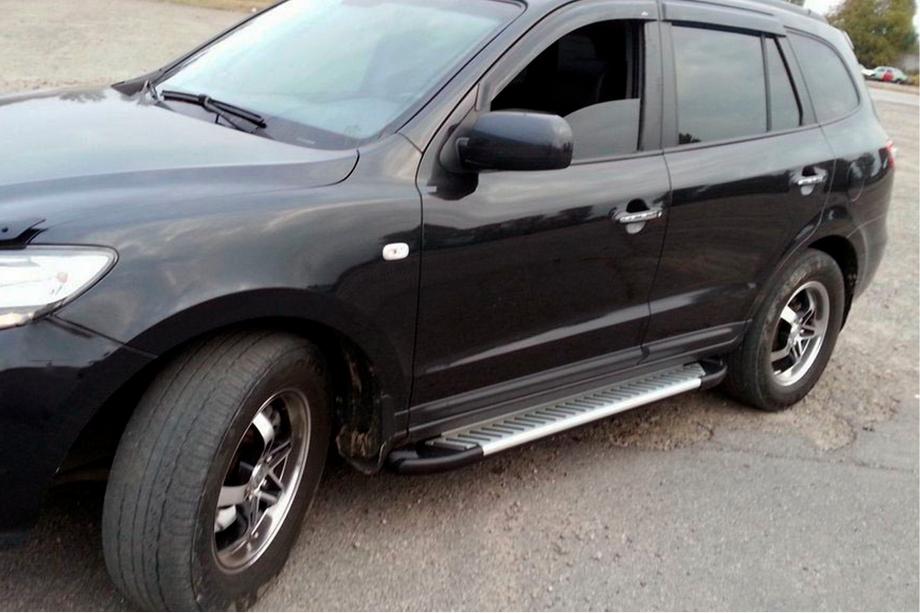Hyundai Santa Fe 2 2006–2012 Boční nášlapy Line (2 ks, hliník) Image