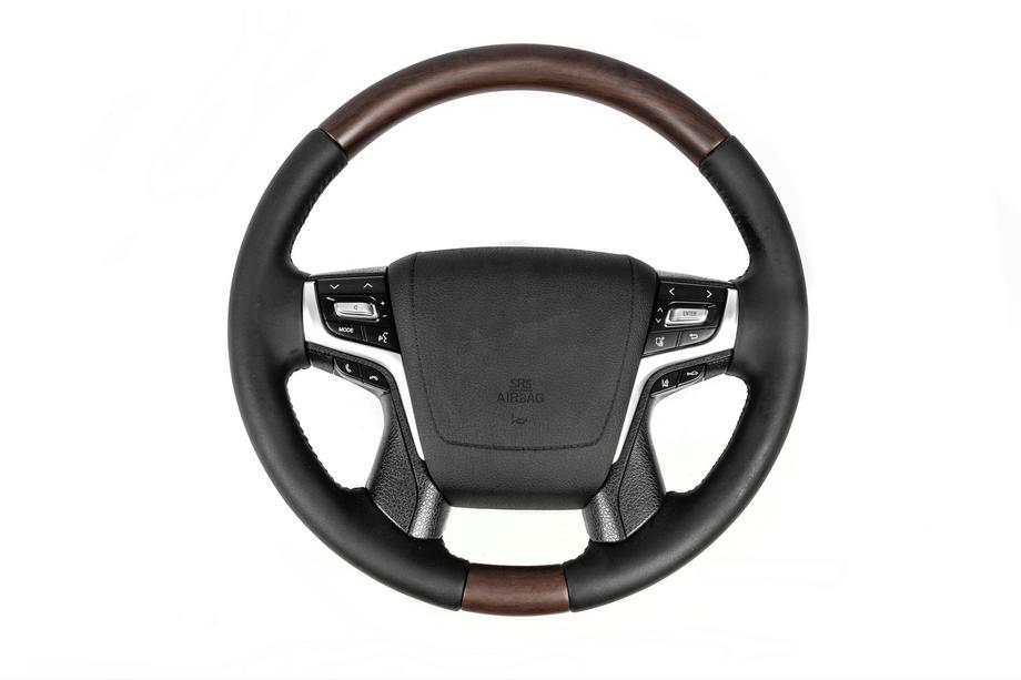 Toyota Land Cruiser Prado 150 2009–2023 Vyhřívaný volant (tmavé dřevo) Image