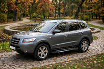 Hyundai Santa Fe 2 2006–2012 Boční nášlapy RedLine Black (2 ks, hliník) fotografie 1