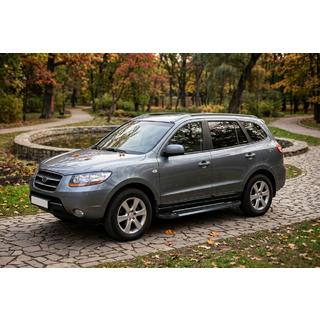 Boční nášlapy RedLine Black (2 ks, hliník) Hyundai Santa Fe 2 2006–2012 fotografie 1