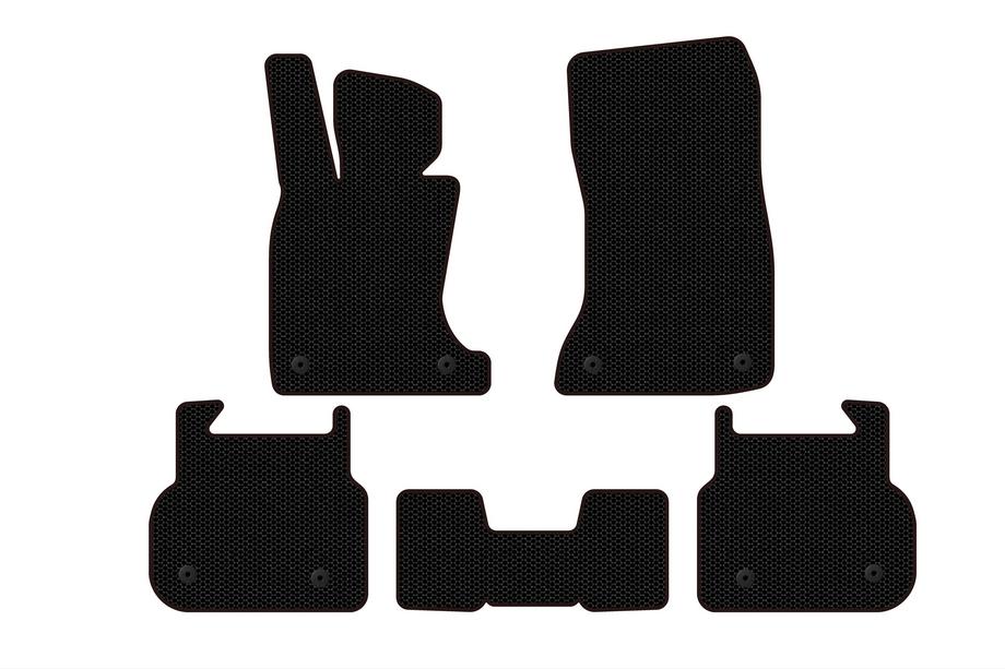 BMW řady 7 F01/F02 2008–2015 Gumové autokoberce Carsuit (pro F01, černé) Fotografie 1