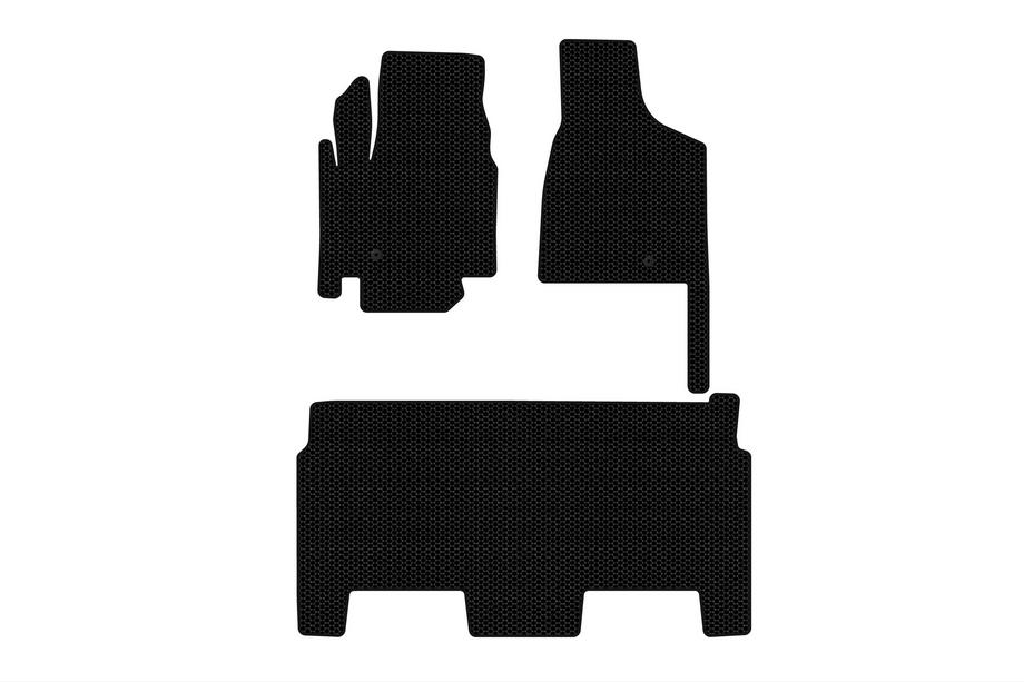 Dodge Grand Caravan V 2008–2020 Gumové autokoberce Carsuit (2008-2020, 2 řady, 8místné / výbava SXT, černé) Image