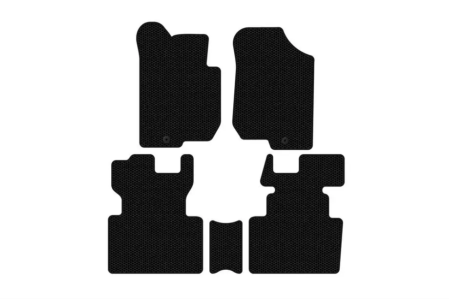 Kia Carens 1999–2012 Gumové autokoberce do interiéru Carsuit (2006-2012, 2 řady, 7místné, černé) Image