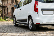 Renault Dokker 2013–2022 Boční prahy Maydos V1 (2 ks, hliník ↗ nerez) fotografie 1