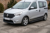 Renault Dokker 2013–2022 Boční prahy Bosphorus Black (2 ks, hliník) fotografie 1