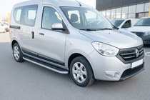 Renault Dokker 2013–2022 Boční prahy Tayga Grey (2 ks, hliník) fotografie 1