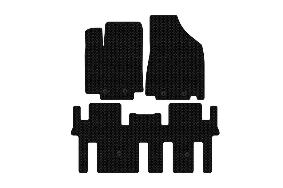 Nissan Pathfinder R52 2012–2021 Gumové autokoberce Carsuit (2 řady, černé) Image
