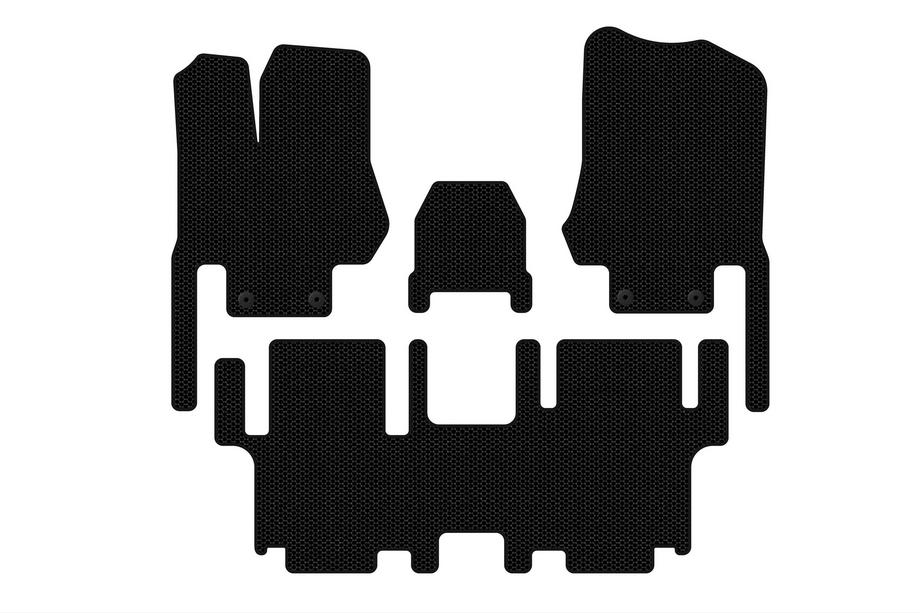 Nissan Quest 2011–2017 Gumové koberečky Carsuit (2 řady, 7místné, černé) Image