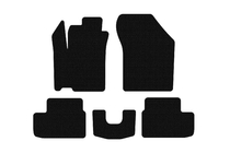 Opel Agila 2007–2015 Gumové autokoberce Carsuit (HB, černé) fotografie 1