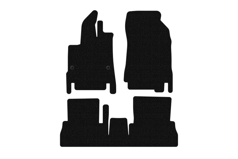Peugeot Partner/Rifter 2019– Gumové autokoberce do interiéru Carsuit (7místné / dlouhý rozvor, černé) Fotografie 1