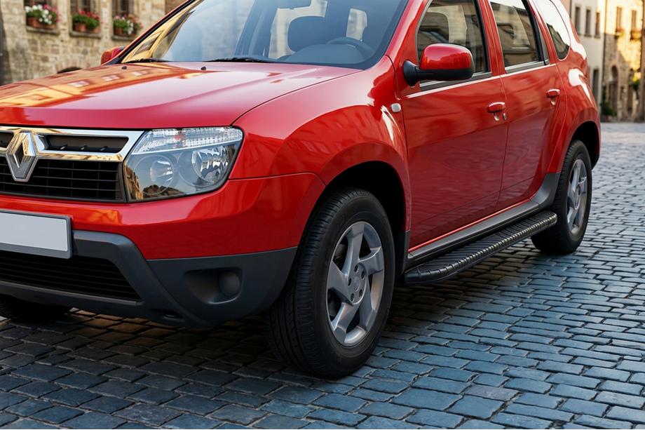 Renault Duster 2008–2017 Boční prahy Bosphorus Black (2 ks, hliník) Image