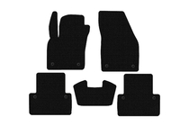 Volvo V50 2004–2012 Gumové autokoberce Carsuit (2007-2012, SW, černé) fotografie 1