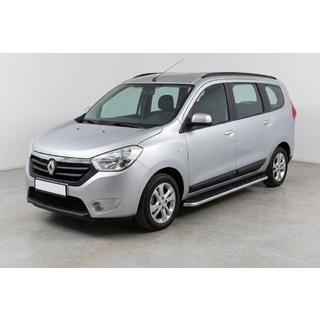 Boční prahy Maydos V1 (2 ks, hliník ↗ nerez) Dacia Lodgy 2012–2022 fotografie 1