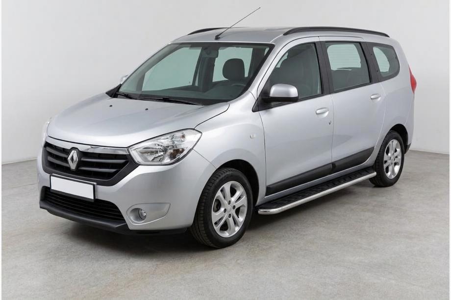Dacia Lodgy 2012–2022 Boční prahy Maydos V1 (2 ks, hliník ↗ nerez) Image